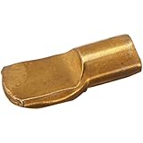Slide-Co 243393 Shelf Support Peg, 7mm, Brass Plated Metal,(Pack of 8)