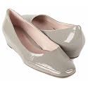 Aerosoles Women's Clean Slate Flat,Light Grey Patent,8 M