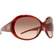 VonZipper Frenzy Women's Fashion Sunglasses w/ Free B&F Heart Sticker Bundle - Merlot Tort/Gradient