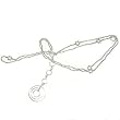 Gift for Girlfriend Silver Bellychain Dangle Body Jewelry Max Length 40 inches (b239)