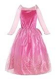 ReliBeauty Girls Princess Aurora Dress Costume (5, Pink)
