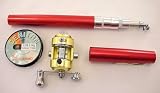 Sporting Goods : Pen Size Fishing Rod and Reel (Red)