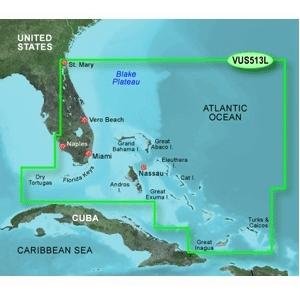 New-GARMIN VUS513L JACKSONVILLE TO BAHAMAS BLUECHART G2 VISION - 30408