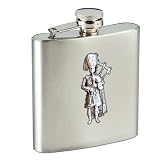 Review Sterling & Classic SC754 / Pipe Major 6oz Stainless Steel Hip Flask