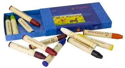 Stockmar Wax Crayons - 12 Colors in Cardboard Box