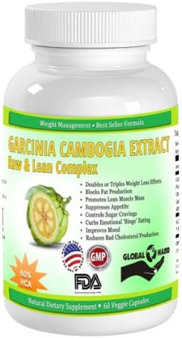 Garcinia Cambogia - Best All Natural Premium Weightloss Product As Appetite Suppressant & Fat Burning Dietary Supplement Pills From Pure Fruit Extract Formula - With Money Back Guarantee