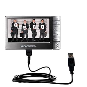 Classic Straight USB Cable for the Archos 604 with Power Hot Sync and Charge capabilities... by Gomadic for the Archos 604