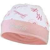 MLB New Era New York Yankees Newborn Girls White-Pink Reversible Knit Beanie
