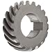 Boston Gear H2418R Plain Helical Gear, 45 Degree Helix, 14.5 Degree Pressure Angle, 0.375 Bore, 24 Pitch, 18 Teeth, Steel, RH