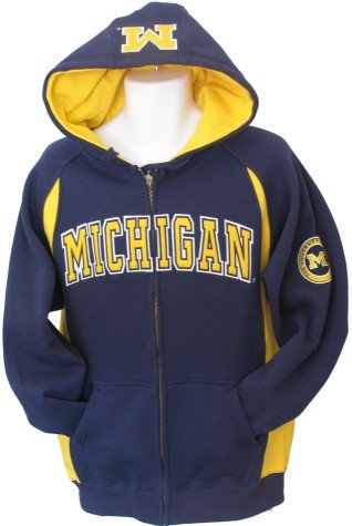Buy Men`s Michigan Wolverines Class Act Full Zip Hoodie