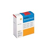 Produkt-Bild: Herma 4802 Nummernetiketten dreifach selbstklebend 10x22 mm rot/schwarz rot