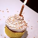 Edible Gold Glitter Stars for Cupcakes Cakes Champagne