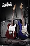 Fender Guitars (Spirit of Rock N Roll) Music Poster Print - 24 X 36