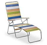 Telescope Casual Multi Position Folding Beach Chaise Lounge, Parfait
