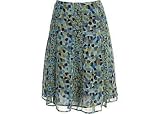 Petite Bay Studio Career Pebble Print Gore Skirt