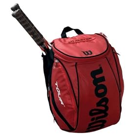 Wilson K Tour Red Black Backpack by 