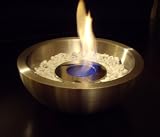 Produkt-Bild: Bocker 800951 Tischfeuer Karina, hochwertige Edelstahlschale, eine echte Flamme in Haus und Garten, &oslash; 20,0 cm, H 9 cm