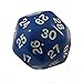 Blue Opaque Triantakohedron 30 Sided Dice 1 ea