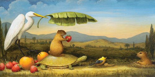 Kevin Sloan The Gift Arrives Wooden Jigsaw Puzzle
