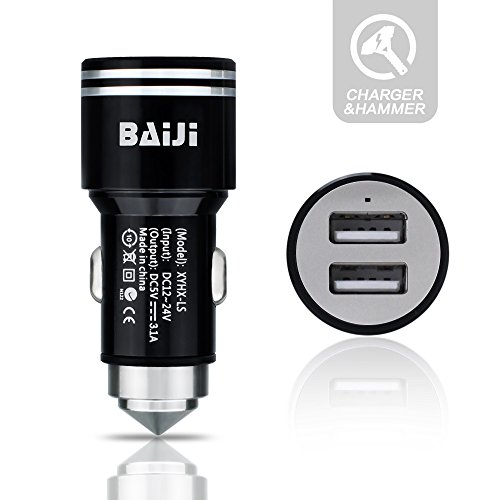 Car charger, (updated version) baiji dual usb portable …