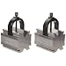 Brown & Sharpe 750-5 4 Piece V Block and Clamp Pair Set, Hardened Steel, 0.0002" Accuracy, 1-1/4" Maximum Capacity, 2-1/2" Length, 2" Width, 2" Height