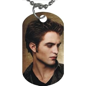 NEW MOON TWILIGHT SAGA EDWARD CULLEN DOG TAG #4 (ROBERT PATTINSON, JEWELRY, KEYCHAIN, KEY CHAIN, DOGTAG)