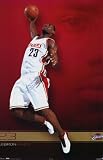 Lebron James Action Cleveland Cavaliers Nba Art Poster Print - 24