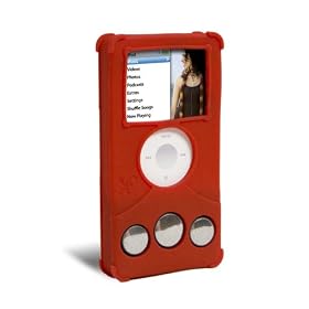 ifrogz Audiowrapz Speaker Case for iPod nano 3G (Red) by iFrogz
