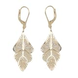 9ct Yellow Gold E4052 Filigree Drop Earrings