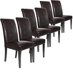 Esszimmerst�hle braun Hochlehner Stuhl Essgruppe Sitzgruppe St�hle Sessel Esstisch