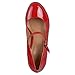Brinley Co Womens Patent Round Toe Mary Jane Pumps