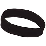 IMAGE OF Stretchable Brushed Twill Hat Band - Black W12S18E