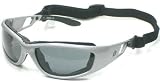 New Birdz Condor Padded Motorcycle ATV Sunglasses Silver Smoke The perfect choice for Motorcycle and ATV Riding, and Outdoor Sports!