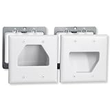 Datacomm 50-3332-WH-KIT Flat Panel TV Cable Organizer Kit (White)