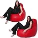 Hiback Gaming Bean Bag RED FAUX leather Giant