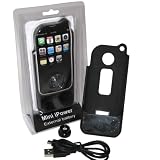 900mAh External Battery Backup Charger for iPhone 3G black with Wide-angle lens