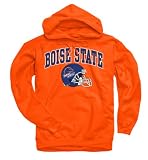 Boise State Broncos Orange Football Helmet Hooded Sweatshirt