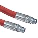 Goodyear EP Flexsteel 250 Steam Red Rubber Steam Hose Assembly, 3/4" Male NPT Connection, 250 PSI Maximum Pressure, 50' Length, 3/4" ID