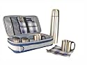 Luxury Outdoor Flask Pack in Azure Blue
