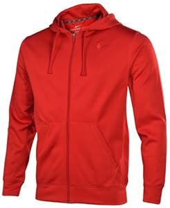 Nike Men's KO Full Zip Training Hoodie-Red-Large
