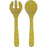 Le Cadeaux Triple Weight Melamine Patterned Utensils Set, Madrid