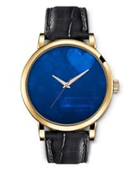 SPRAWL Aanalog Fashion Series Gold Ladies Watches of Genuine Black Leather Strap,Unique Wrist Watch for Women Girls Designed with Armchair blue background