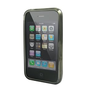 Lenmar Carbon Polymer Diamond Cut Design Case with Screen Protector for iPhone 3G/3GS - Black