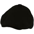 Men's Winter Wool Button Duck Bill Curved Ivy Cabby Driver Hat Cap Black L/XL