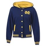 FINL365 Michigan Wolverines Varsity Blues NCAA Women's Hoodie Jacket, Blue