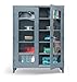 Strong Hold Skylight View Cabinet - 60"Wx24"Dx80-5/8"H - Dark Gray