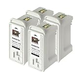 Rhinotek's Epson T040120-Compatible Black Ink Cartridge 4-Pack (T040120-RB4, Stylus C62 and CX3200 Printers)