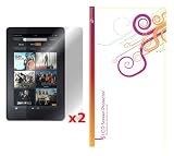 rooCASE 2-Pack HD Invisible Screen Protector Film for Amazon Kindle Fire 7-Inch Android Tablet – Lifetime Replacement Warranty (NOT Compatible with Kindle Fire HD)