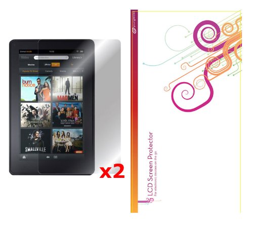 rooCASE 2-Pack HD Invisible Screen Protector Film for Amazon Kindle Fire 7-Inch Android Tablet – Lifetime Replacement Warranty (NOT Compatible with Kindle Fire HD)