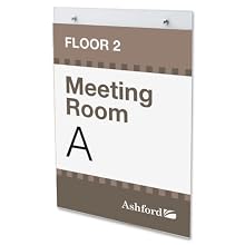 deflect-o Classic Image One-Sided Wall Sign Holder, Plastic, 8.5 x 11 Inches (68201)